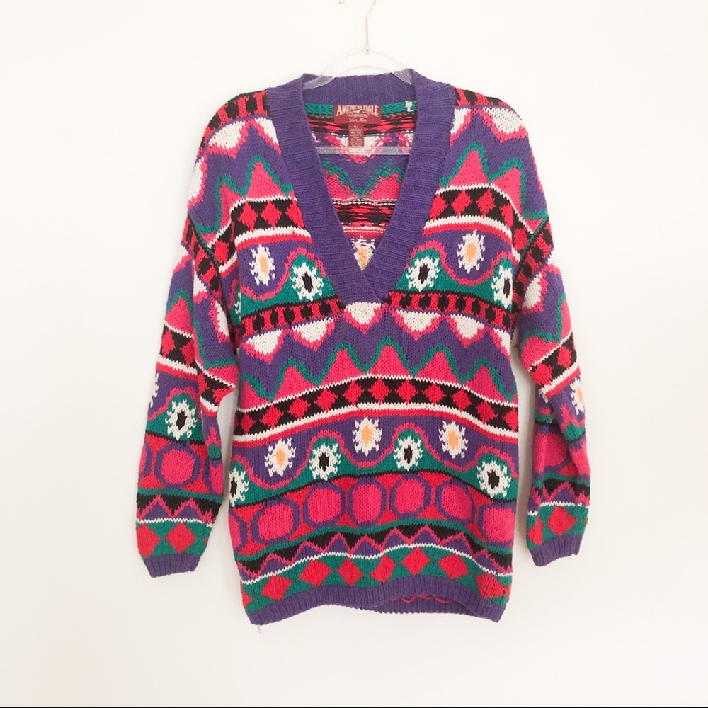 Vintage AE Nordic hand knit sweater